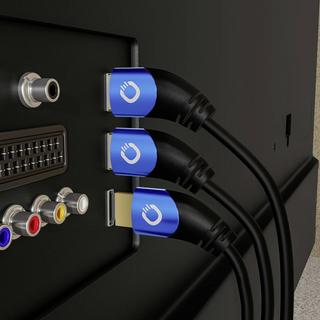 Oehlbach  HDMI Anschlusskabel HDMI-A Stecker, HDMI-A Stecker 2.00 m Weiß  8K UHD, dreifach gesc 