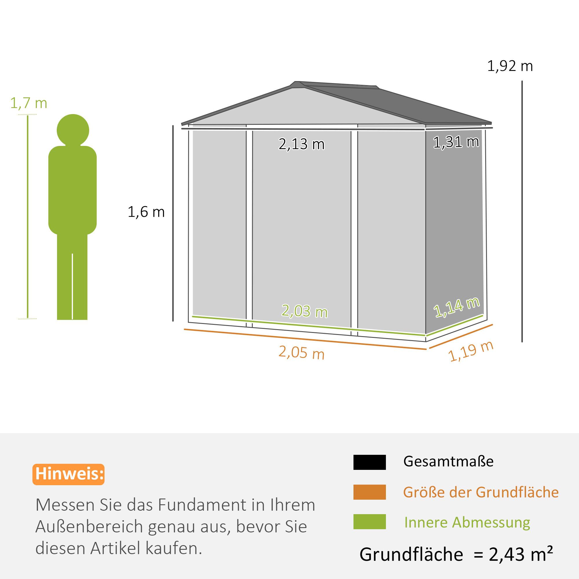 Outsunny Gerätehaus  