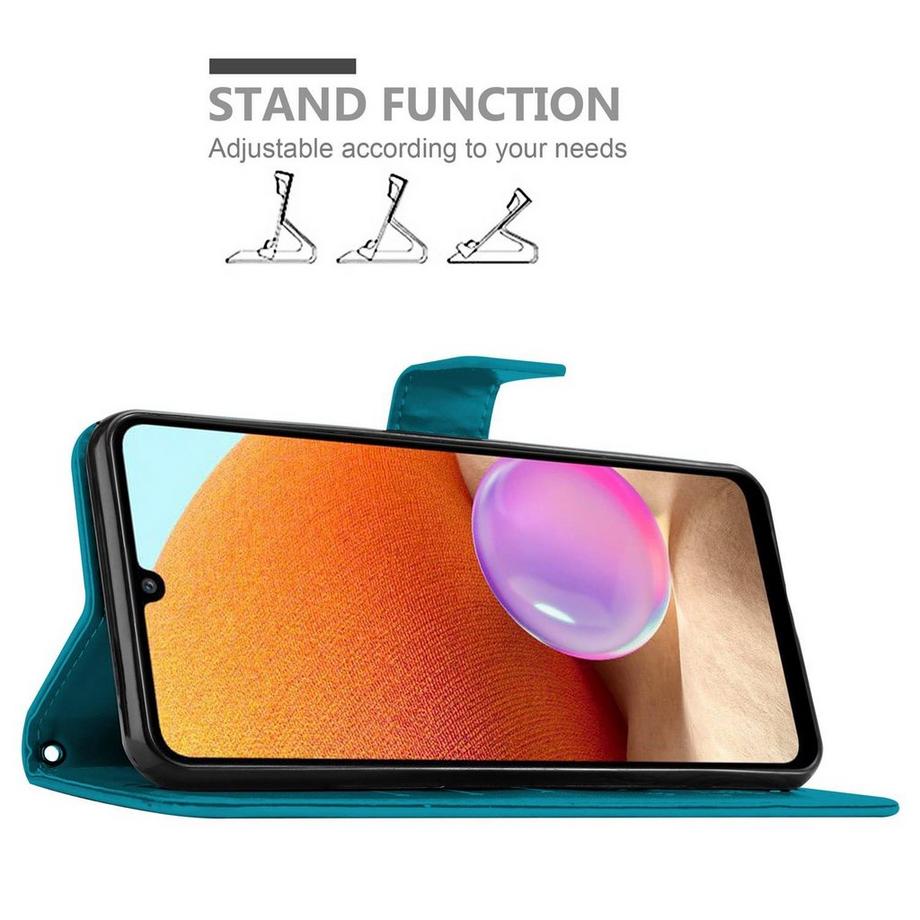 Cadorabo  Custodia per Samsung Galaxy A32 4G cover fiori design 
