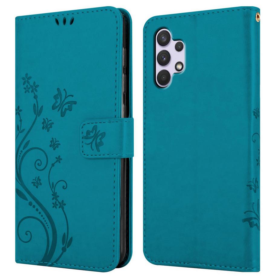 Cadorabo  Custodia per Samsung Galaxy A32 4G cover fiori design 