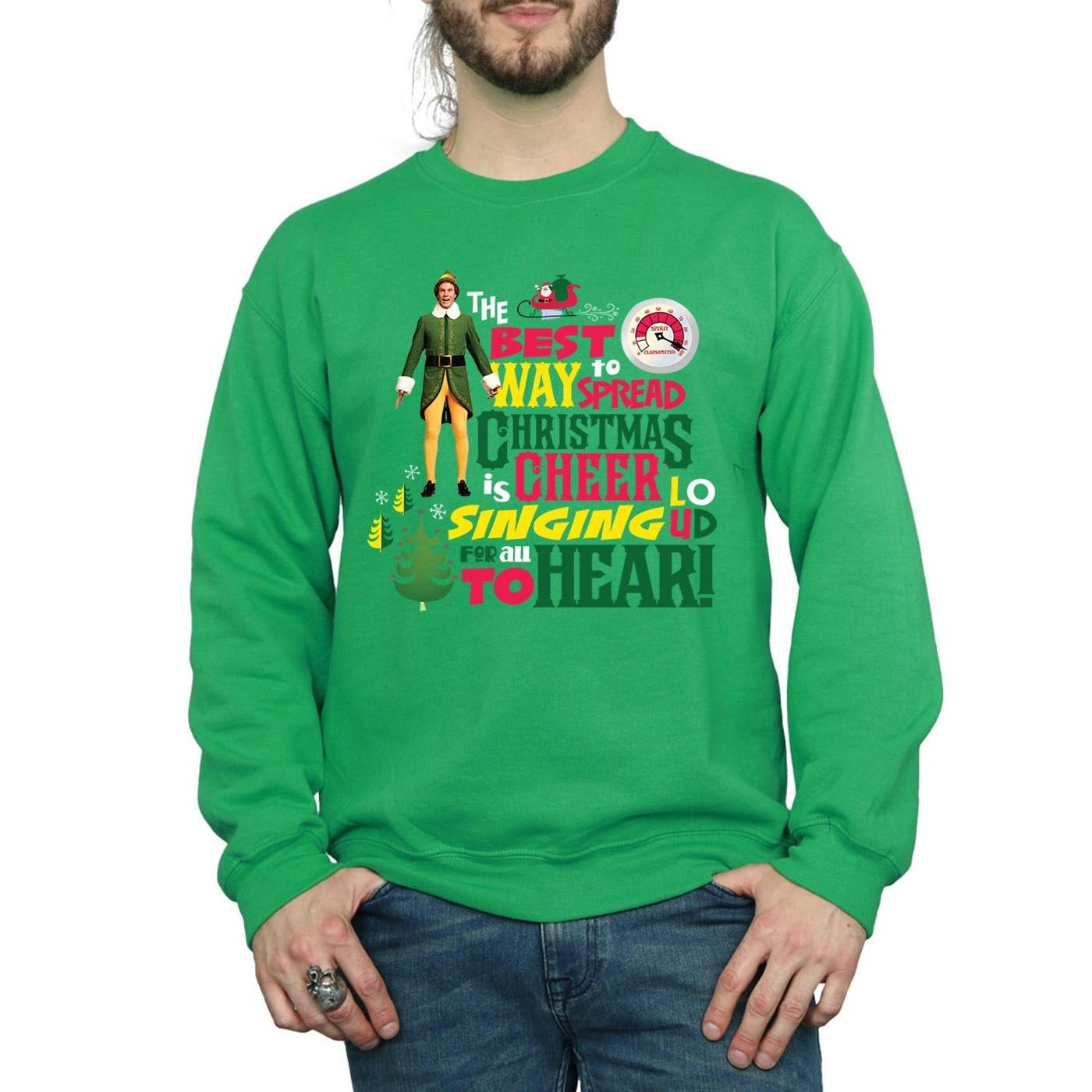 Elf Christmas Cheer Bedrucktes Sweatshirt  