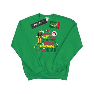 Elf Christmas Cheer Bedrucktes Sweatshirt  