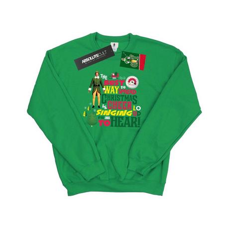 Elf Christmas Cheer Bedrucktes Sweatshirt  