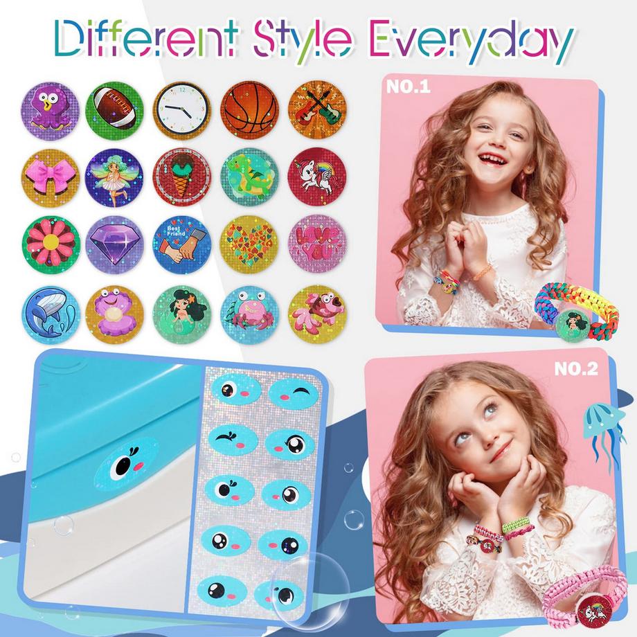 Activity-board  Bracelet d'amitié DIY, bracelets à faire soi-même en forme de baleine kits de fabrication de bijoux DIY craft 