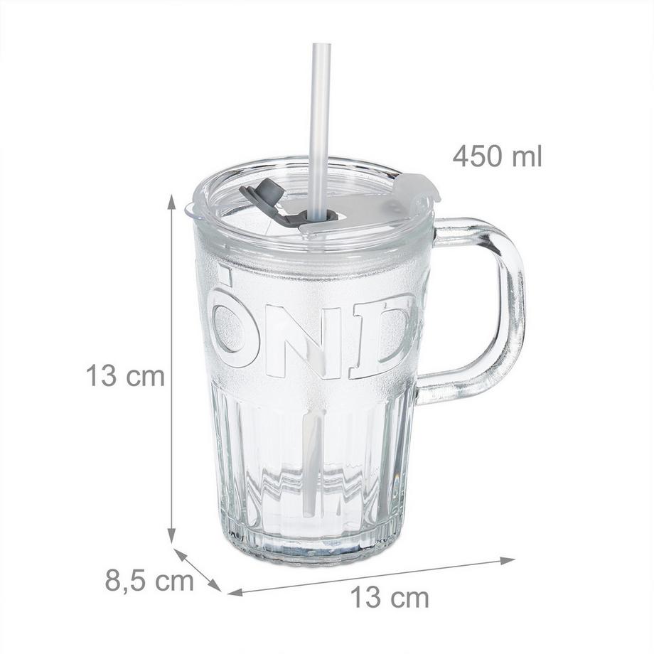 B2X  10er-Set Trinkgläser mit Henkel 