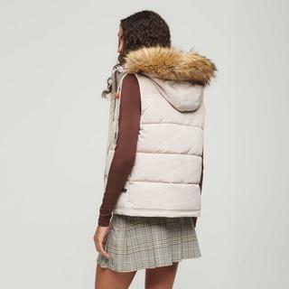 Superdry  daunenjacke mit kapuze, damen uperdry everet 