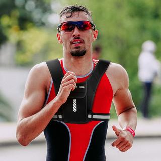 Avizar Gilet Réfléchissant Porte Téléphone Noir  