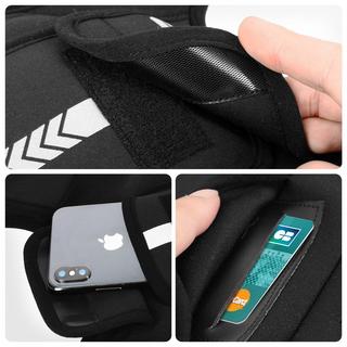 Avizar Gilet Réfléchissant Porte Téléphone Noir  