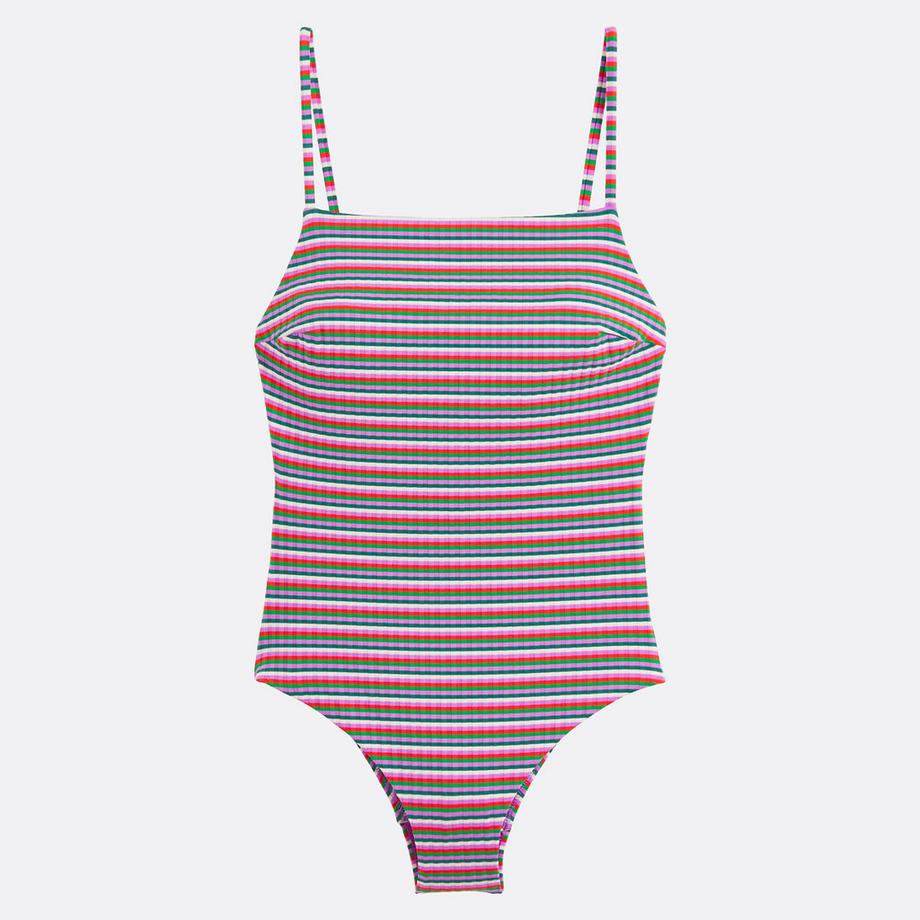 La Redoute Collections Costume da bagno intero a righe  