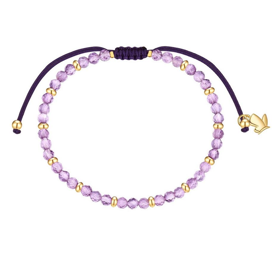 Armband Edelstahl Amethyst