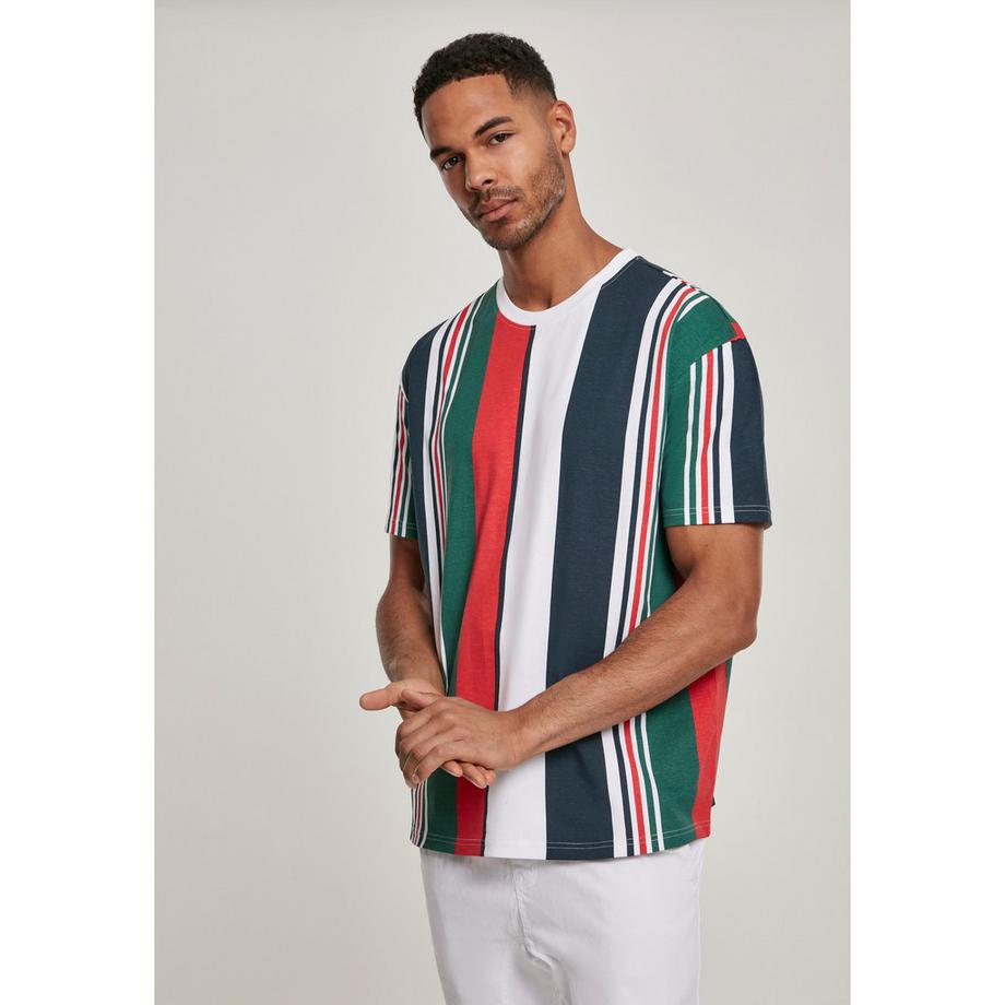URBAN CLASSICS Gestreiftes Oversized T-Shirt  