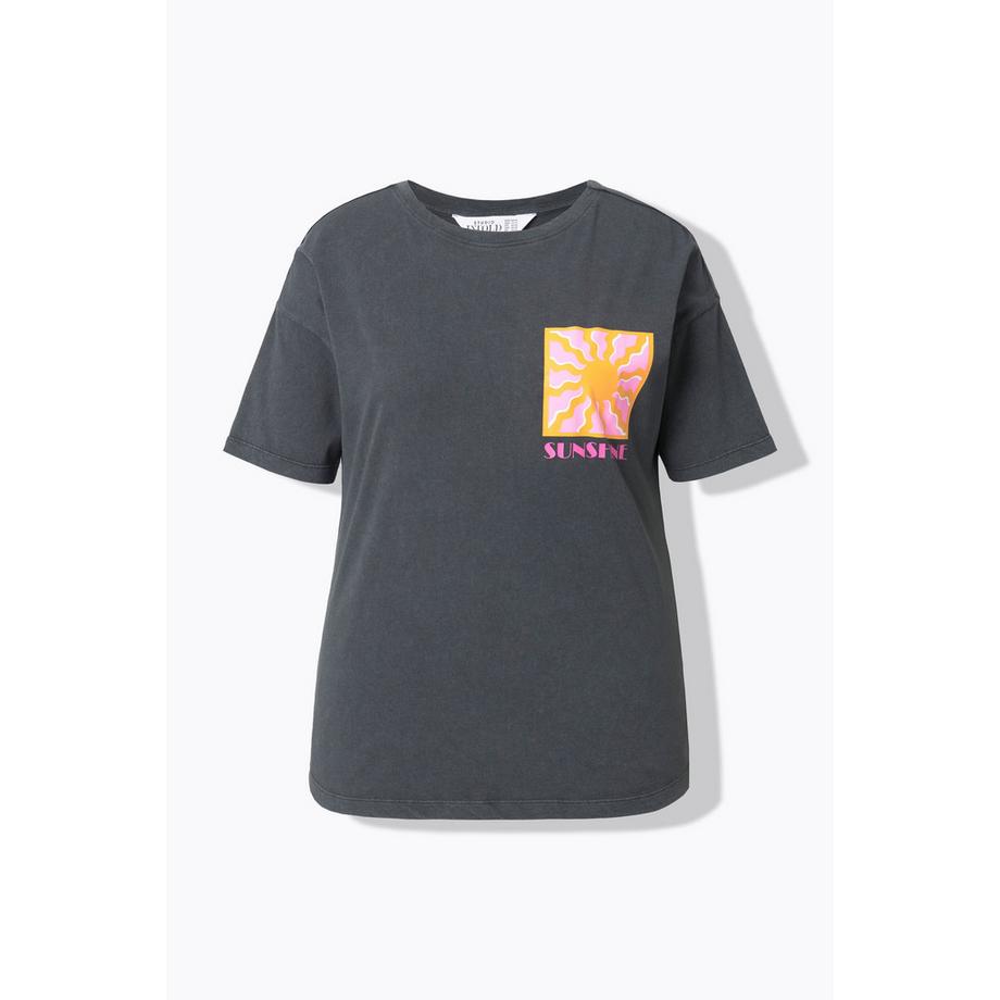 Studio Untold Oversize Print Vintage Look T-Shirt  