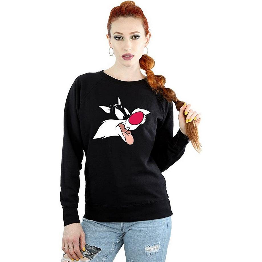 LOONEY TUNES Sylvester the Cat Sweatshirt Imprimé Graphique  