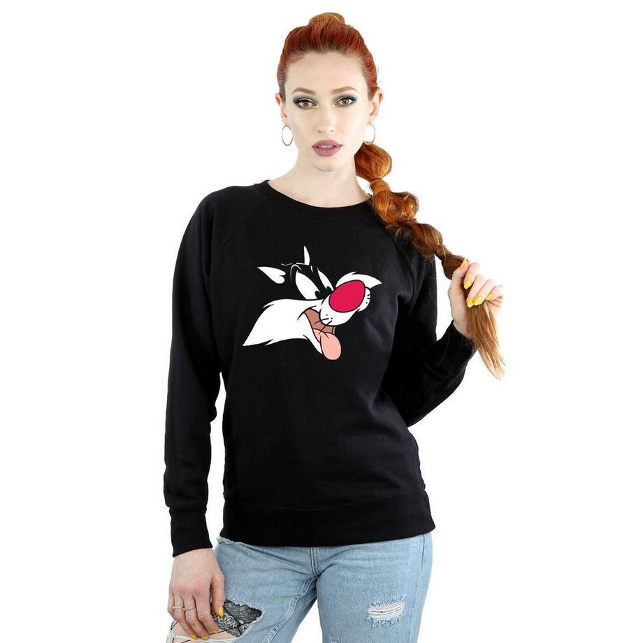 LOONEY TUNES Sylvester the Cat Sweatshirt Imprimé Graphique  