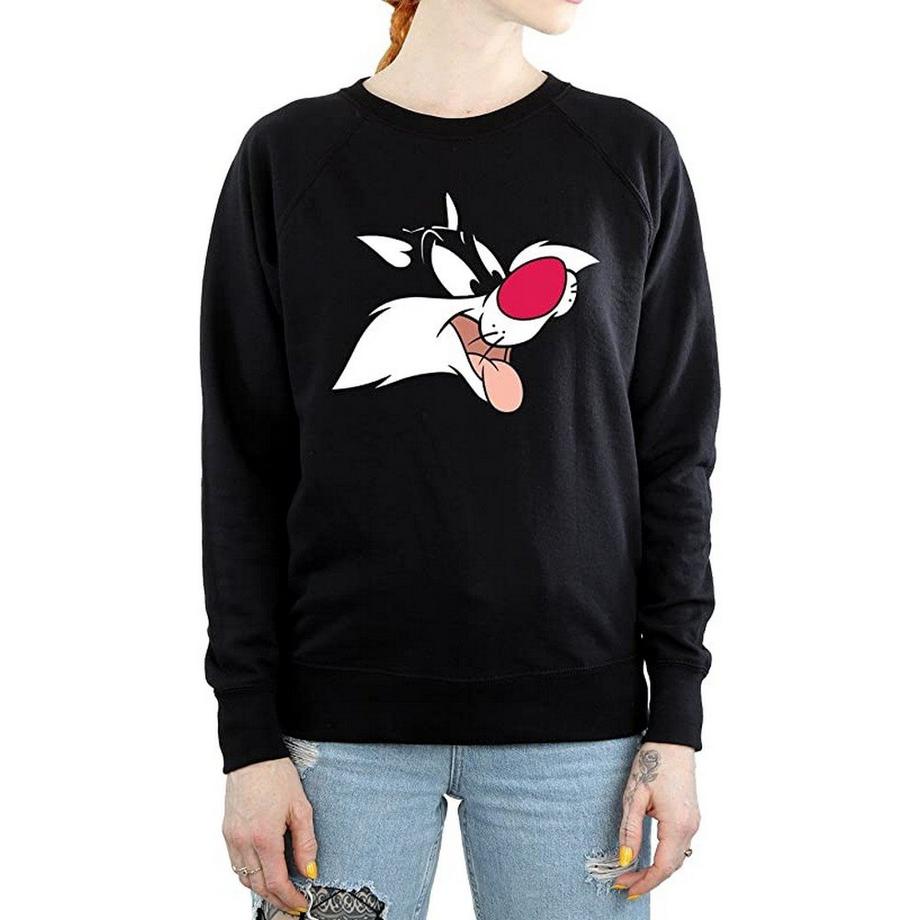 LOONEY TUNES Sylvester the Cat Sweatshirt Imprimé Graphique  