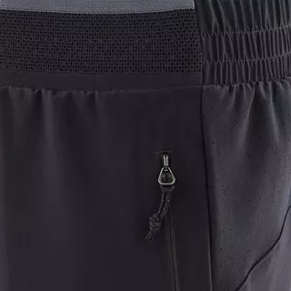 DOMYOS Shorts funktional atmungsaktiv mit Taschen Kinder schwarz  Schwarz