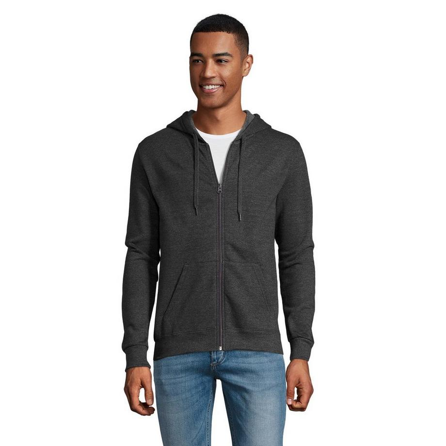 SOLS Stone Felpa con Cappuccio Full Zip  