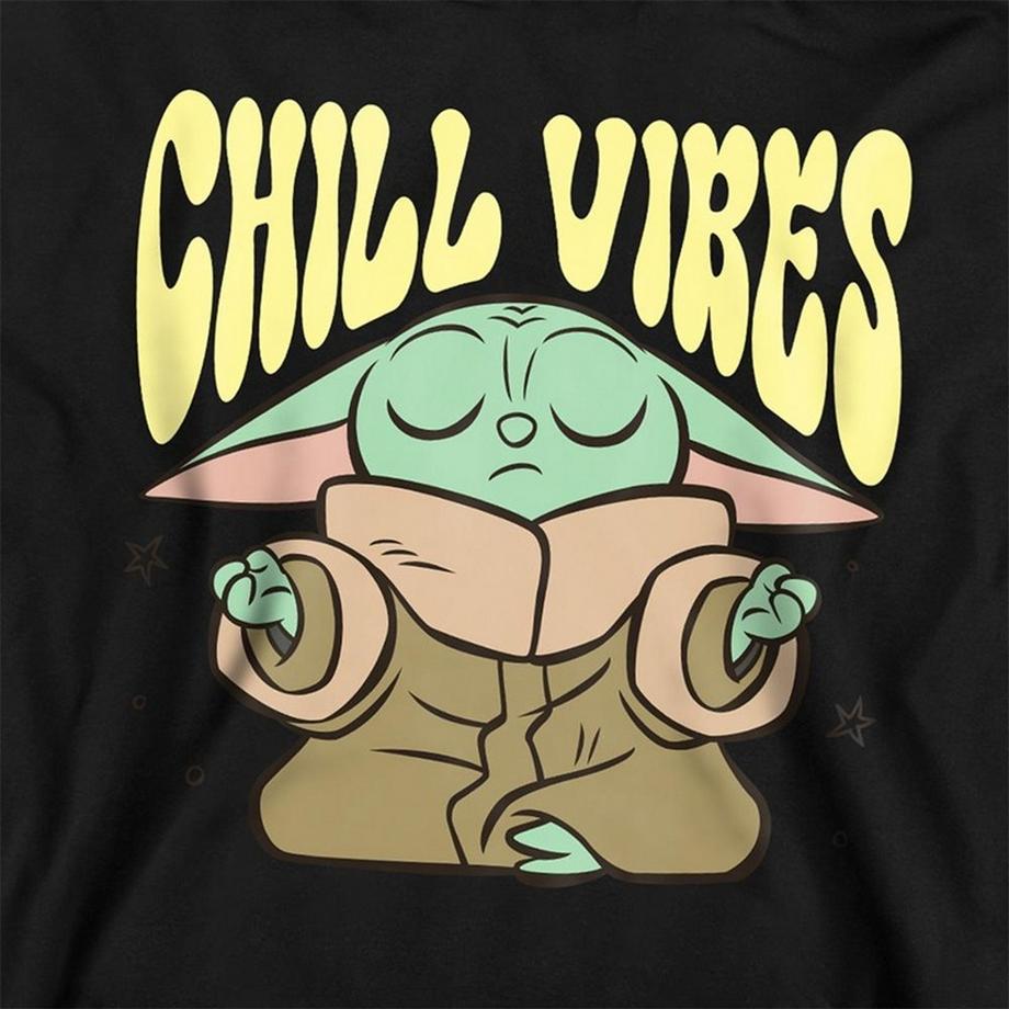 Star Wars: The Mandalorian  Chill Vibes Felpa Con Cappuccio Grogu 