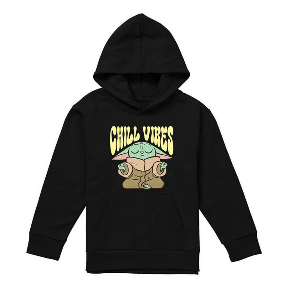 Sweat À Capuche Motif Grogu Chill Vibes