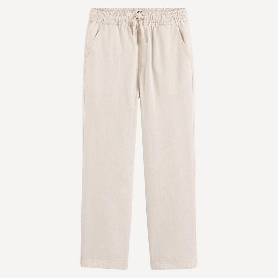 La Redoute Collections  Pantalon droit coton/lin 