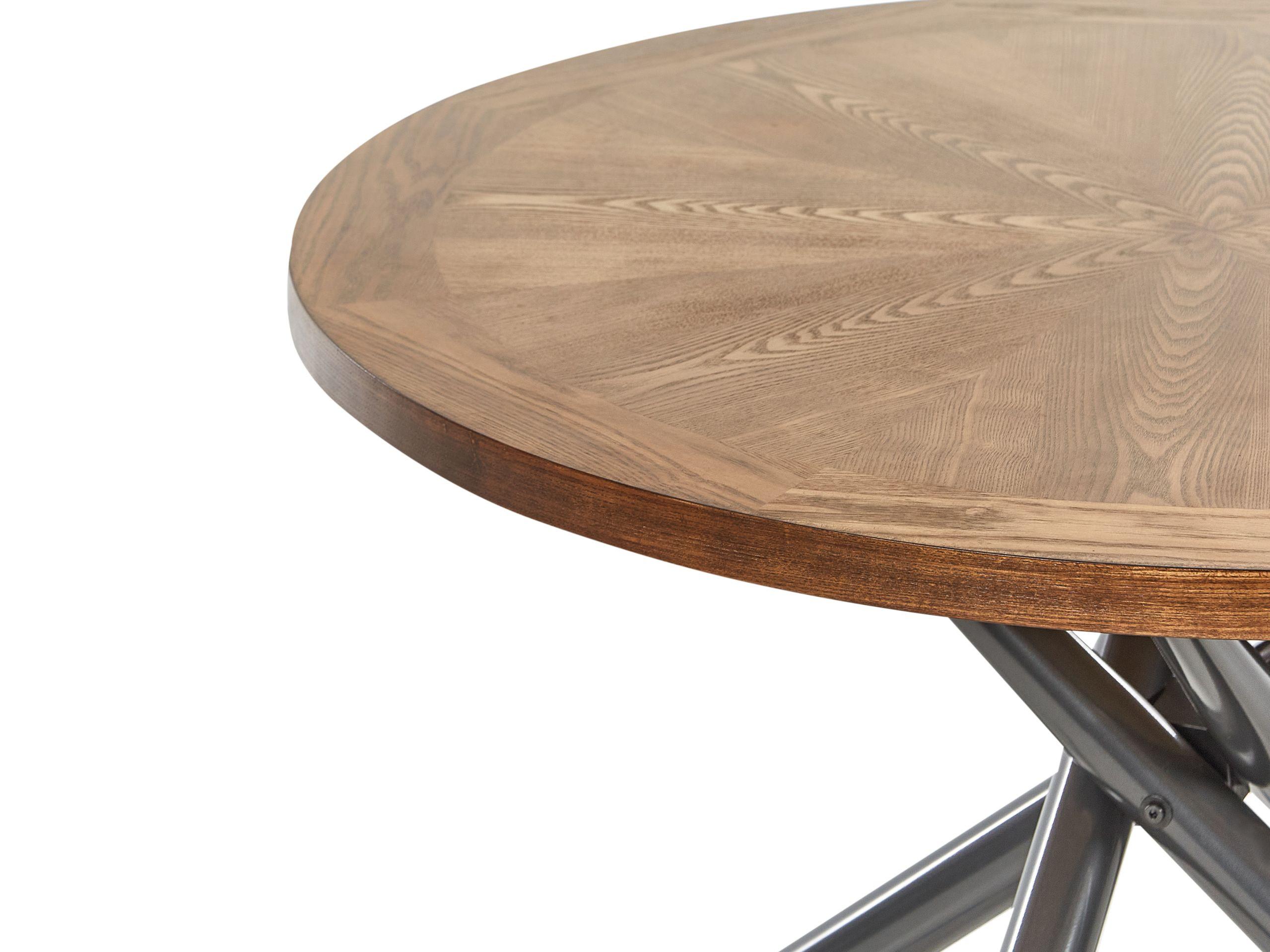 Beliani Tavolo da pranzo en Fibra a media densità (MDF) Moderno LORENZO  