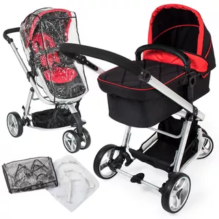 Tectake  passeggino a 3 rotelle 