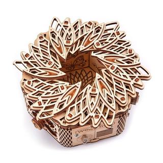 Wood Trick  Mystery Flower - Boîte à bijoux - Kit de construction en bois 3D 