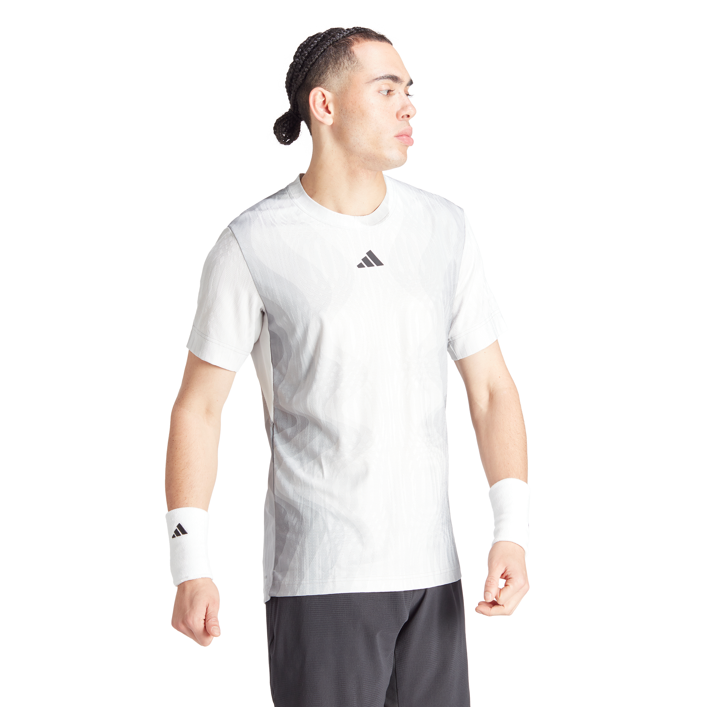 adidas  T-Shirt Tennis FreeLift Pro gris 