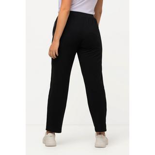 Ulla Popken  Pantalon de jogging à taille élastique et bande fantaisie le long de la jambe 