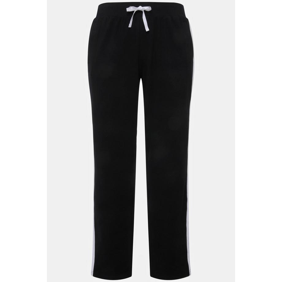 Ulla Popken Pantalon de jogging Taille élastique Bandes latérales  