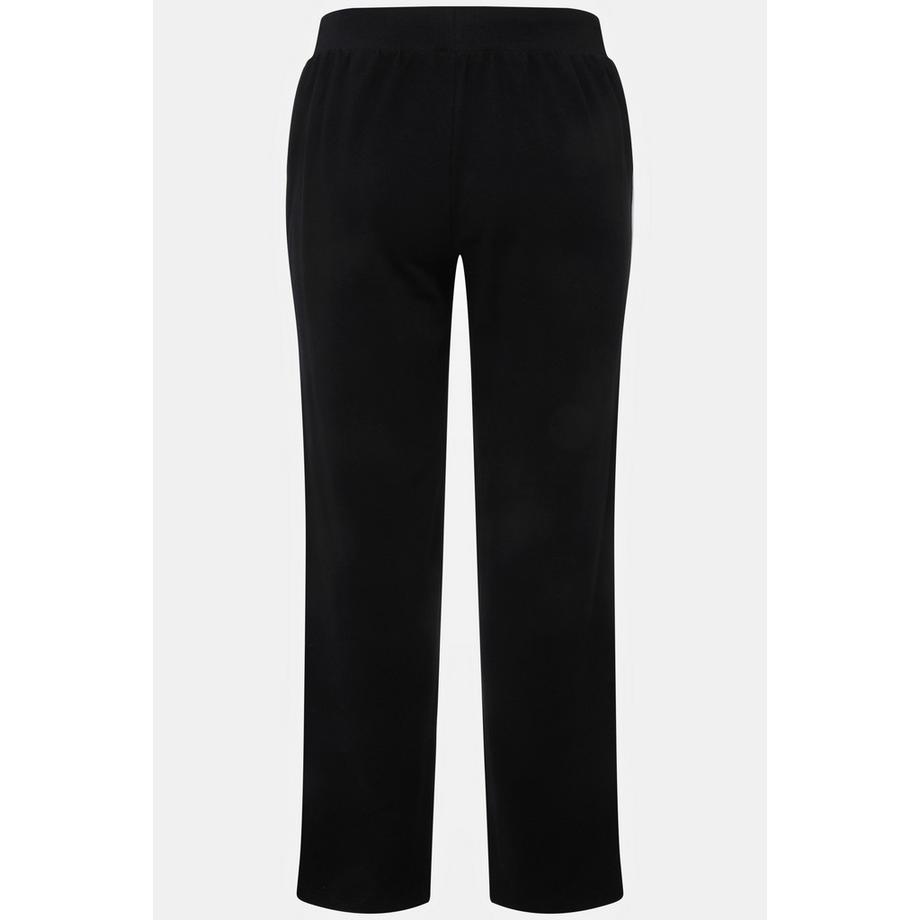 Ulla Popken Pantalon de jogging Taille élastique Bandes latérales  
