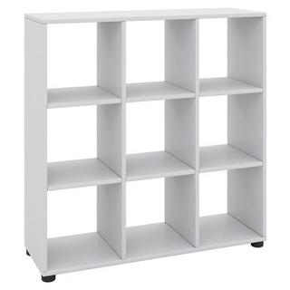 VCM Holzregal stehend | platzsparendes Regal | Maße: H. 93 x B. 90 x T. 30 cm | Elegantes Regal stehend | Aufbewahrungsregal | Bücherregal - Benas-3x3  
