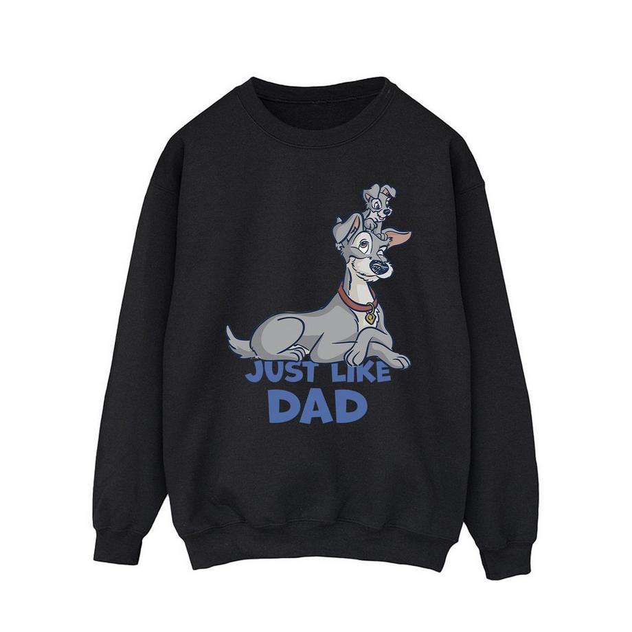 Disney Lady And The Tramp Just Like Dad Sweatshirt  