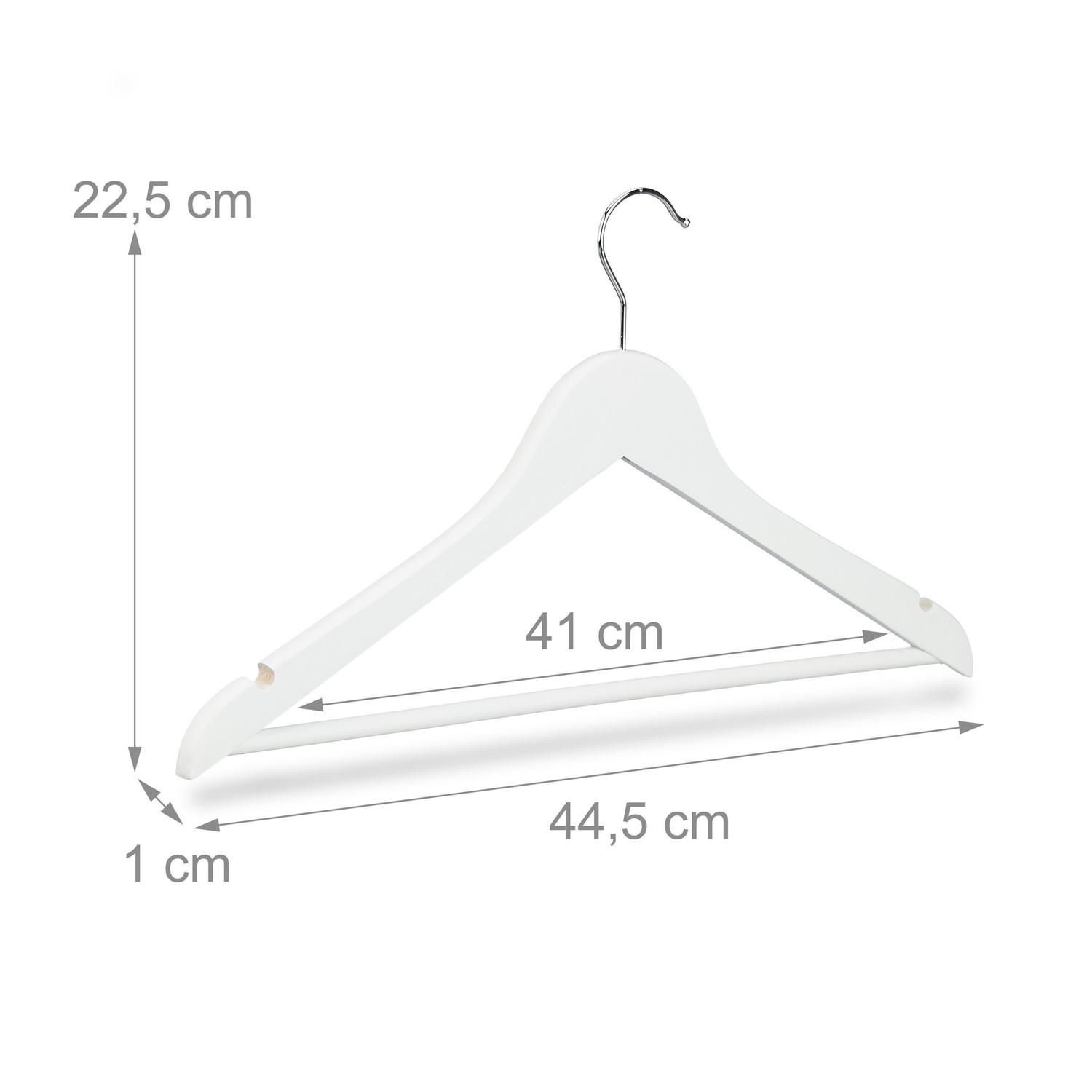 B2X Kleiderbügel Holz 10er Set  