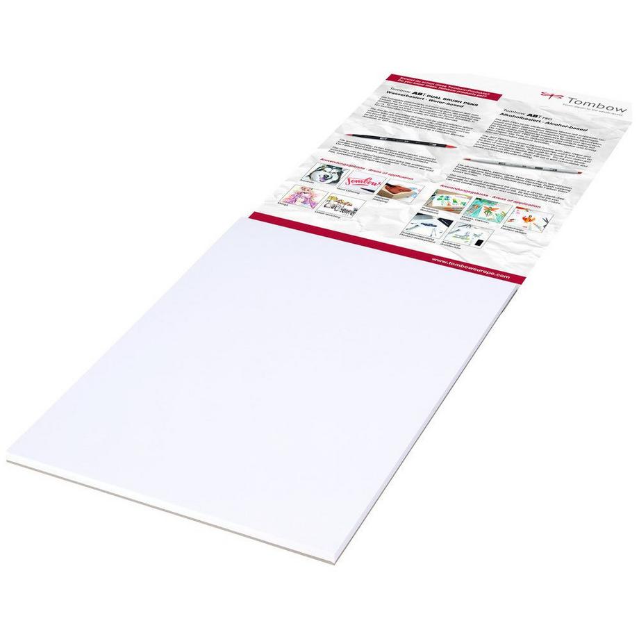Tombow TOMBOW Zeichenblock Bristol A6 PB-MARK-COV 250g, 25 Blatt  