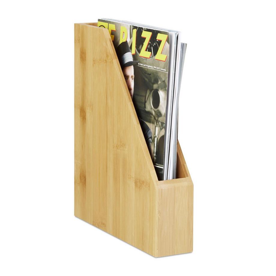 Porte-documents debout en bambou