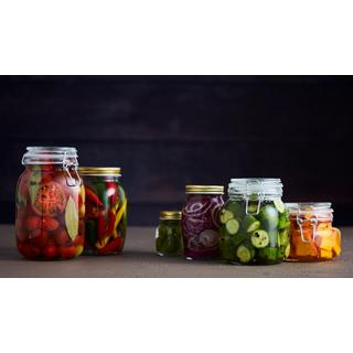 SCHOU Einmachglas mit Schraubdeckel 1l  