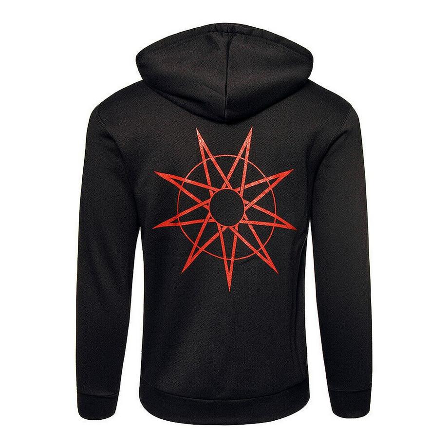 Slipknot Veste À Capuche Fermeture Éclair Intégrale Étoile À 9 Branches  