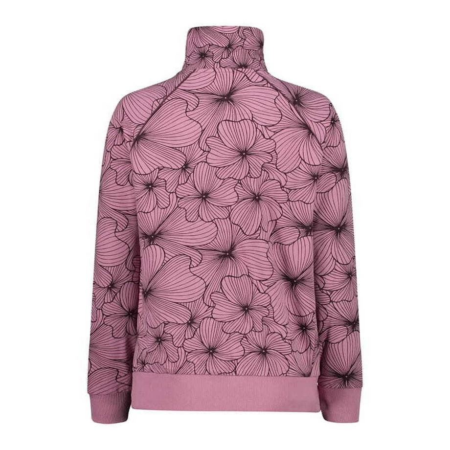 CMP Giacca in pile floreale con zip intera da donna  