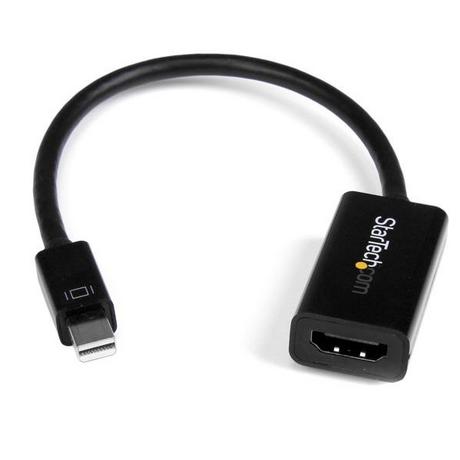 STARTECH.COM  StarTech.com Adaptateur actif Mini DisplayPort 1.2 vers HDMI 4K pour Utrabook / PC portable compatible Mini DP - M/F - Noir 