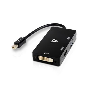 V7 Adaptateur Mini DisplayPort (m) vers VGA, HDMI ou DVI (f)