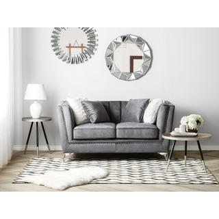 Beliani 2 Sitzer Sofa aus Samtstoff Glamourös GAULA  