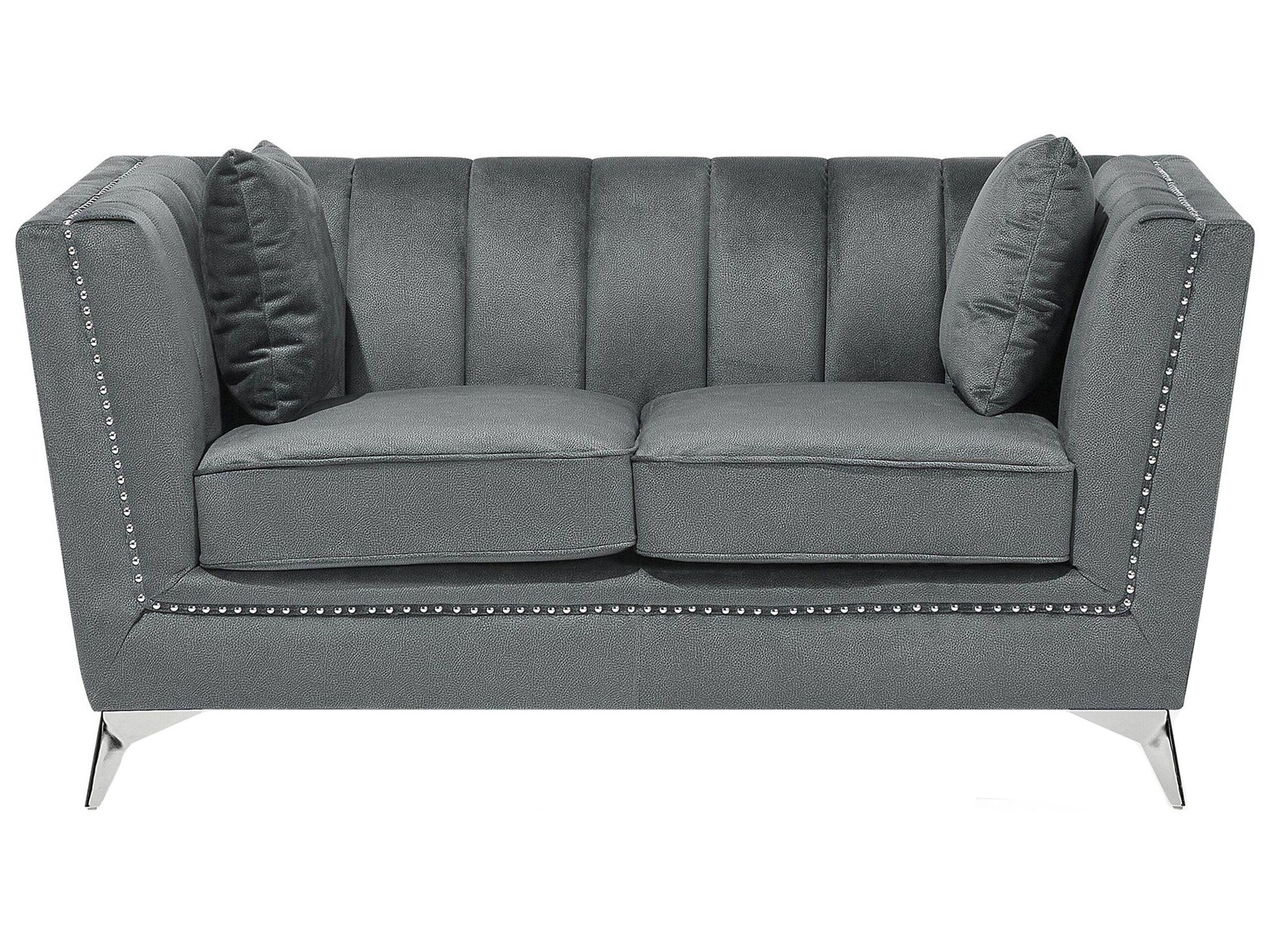 Beliani 2 Sitzer Sofa aus Samtstoff Glamourös GAULA  