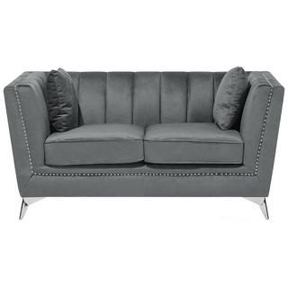 Beliani 2 Sitzer Sofa aus Samtstoff Glamourös GAULA  