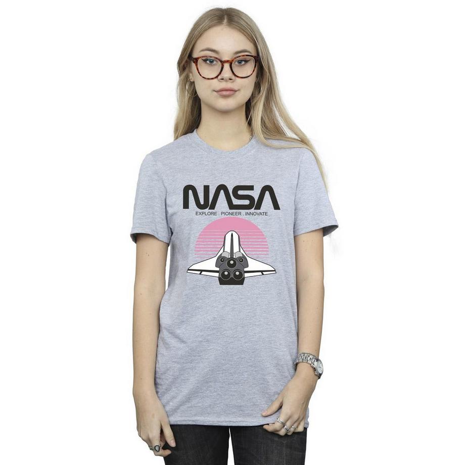 Nasa Space Shuttle Grafik Print T-Shirt  