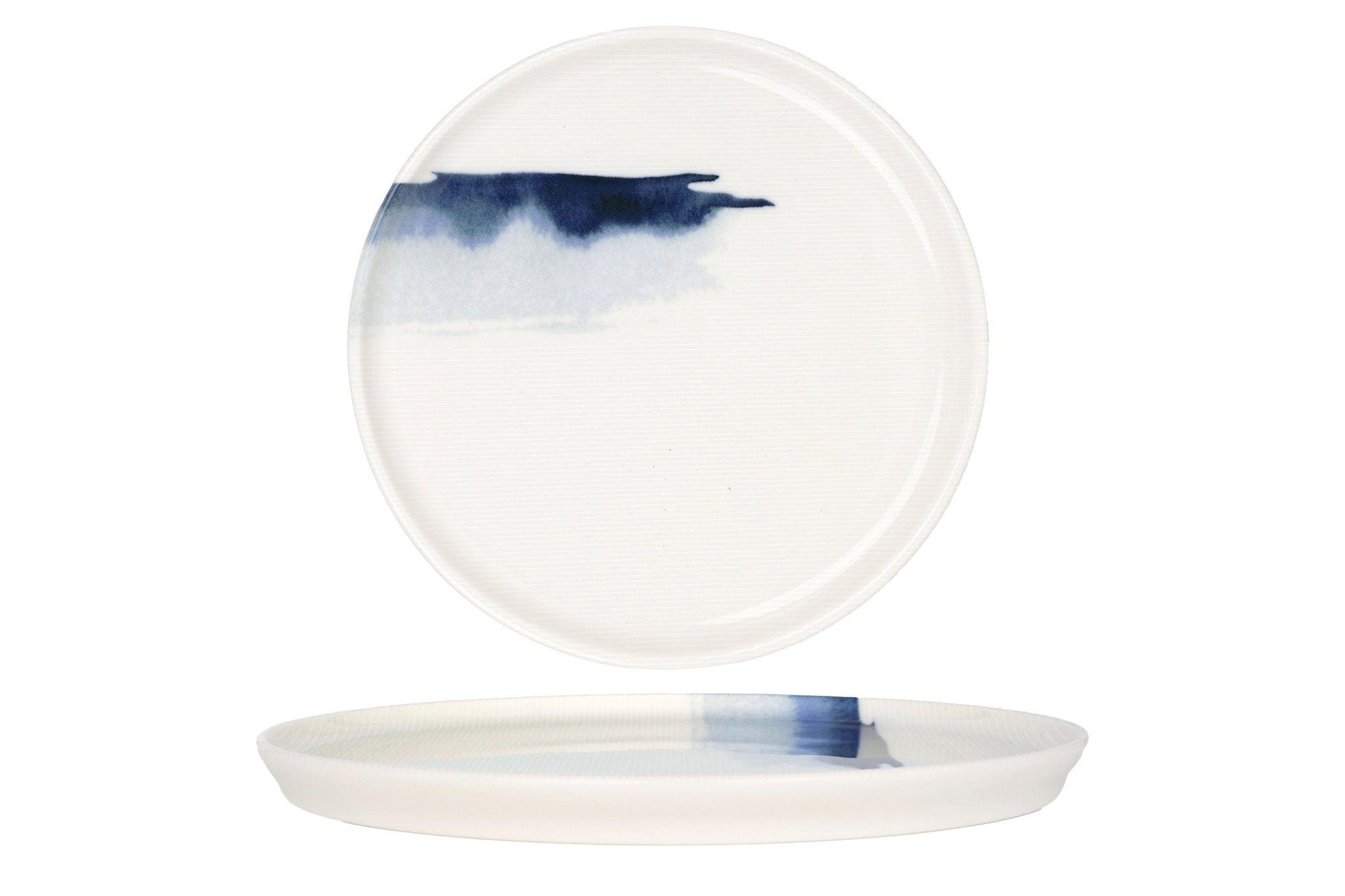 Bonna  Dinner Plates - Blue Wave -  Porcellana - 28 cm- set di 6 