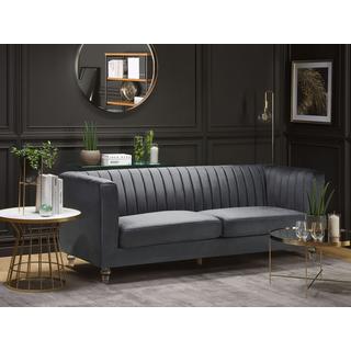 Beliani 3 Sitzer Sofa aus Samtstoff Modern ARVIKA  