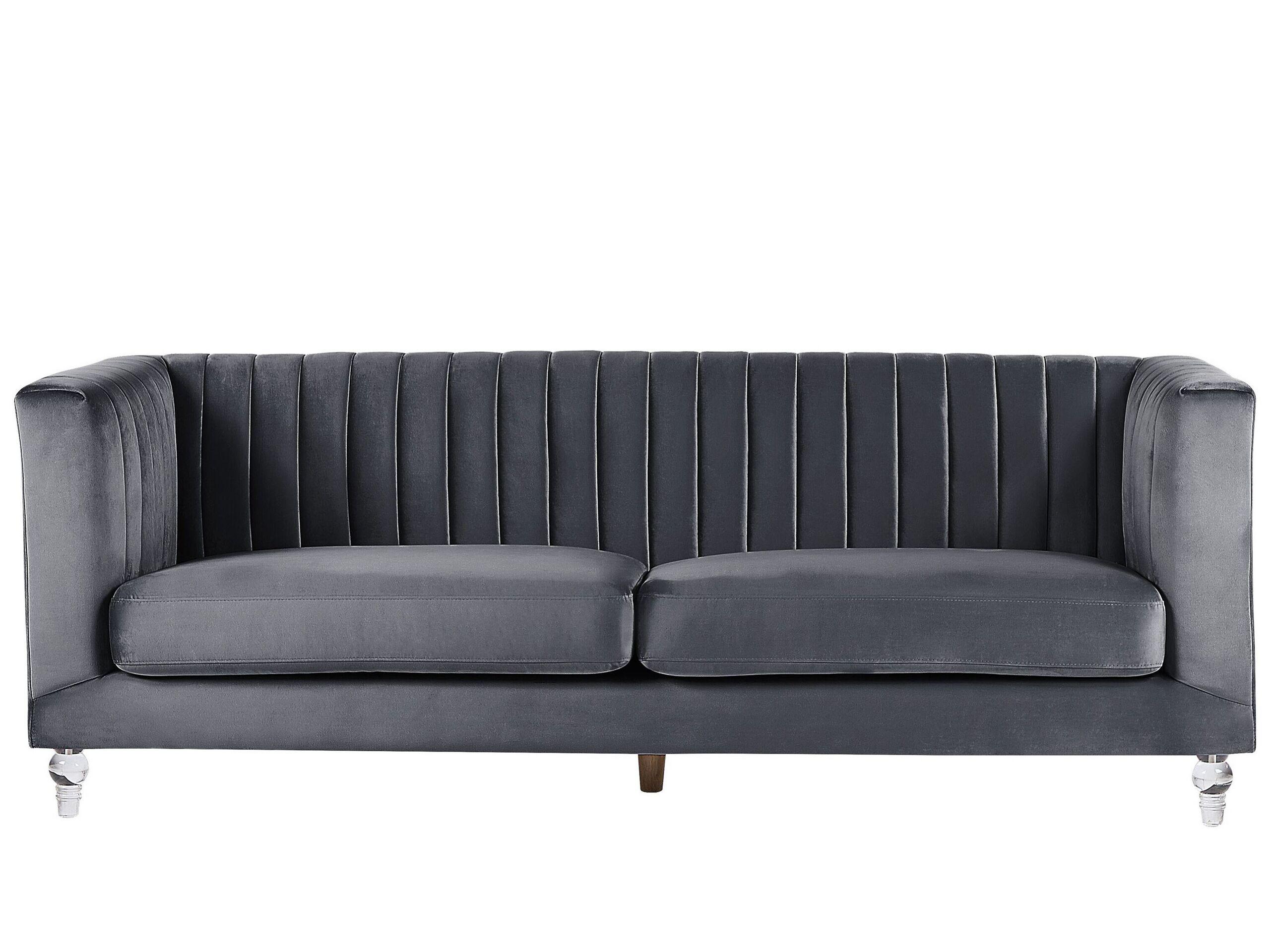 Beliani 3 Sitzer Sofa aus Samtstoff Modern ARVIKA  