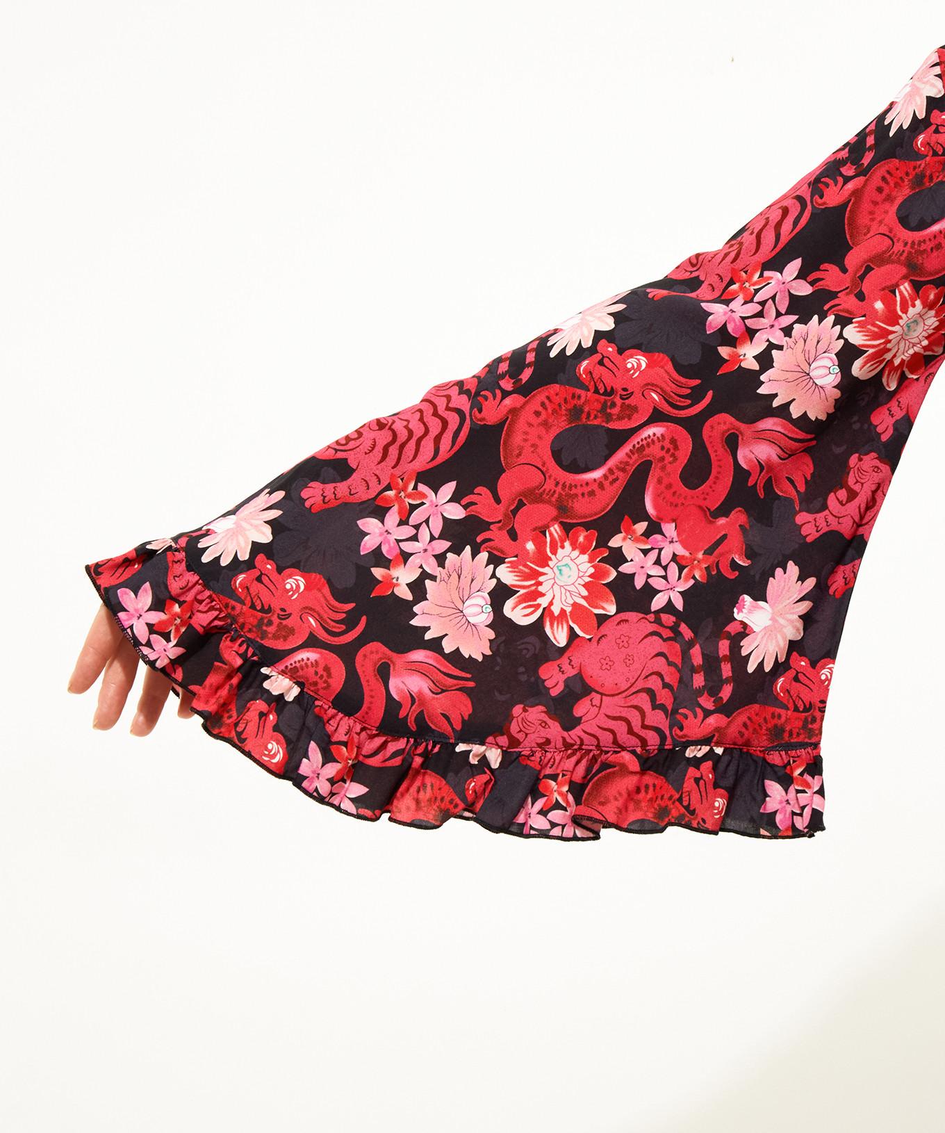 Joe Browns  Kimono-Bademantel mit Drachenmuster 