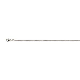 MUAU Schmuck  Collier Zopf Weissgold 750, 1.7mm, 40cm 